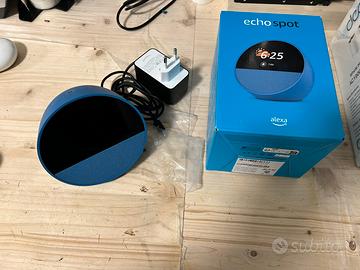 Echo spot azzurro alexa