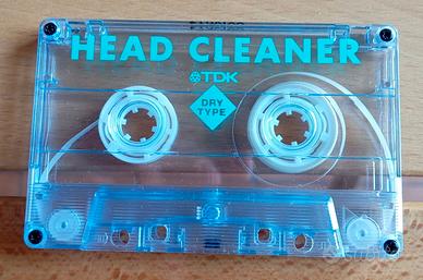 nastro pulitore testine audiocassette