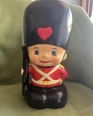 Salvadanaio Vintage Souvenir Inglese Guardia