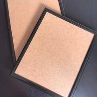 coppia cornici nero trasparente vetro