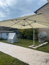 Ombrellone da esterno 4 X 4 m