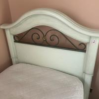 Letto singolo arte povera verde salvia