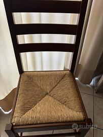 Sedie in legno impagliate da taverna