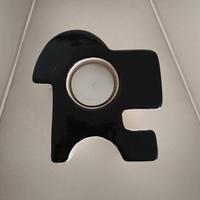 Porta candela nero e bianco