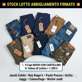 Stock Pantaloni e Jeans Uomo e Donna vari brand


