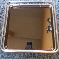 Vassoio vintage quadrato con specchio