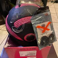 Casco scooter SX.10 MAGENTA.PRETO MT  TAM. S