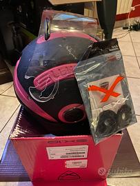 Casco scooter SX.10 MAGENTA.PRETO MT  TAM. S