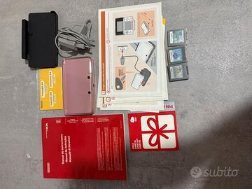 Nintendo 3DS Coral Pink con giochi e accessori