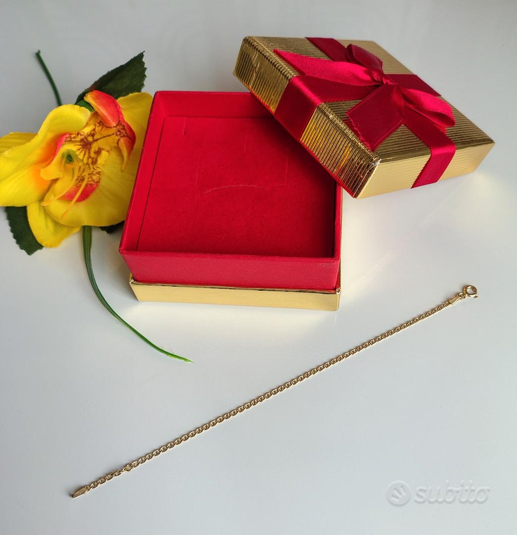 Monde Petit Bracciale Oro Giallo 9k (375) Per Bambini - Fiore - Scatola Regalo E Certificato