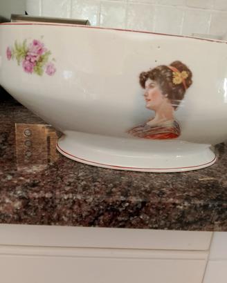  zuppiera ceramica Florio Palermo con decoro 