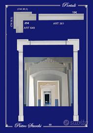 portale in gesso cornice decorativa sovraporta