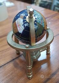 Mini globo terrestre con lapislazzuli 