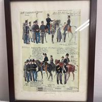 Quadro stanpa uniformi carabinieri