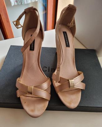 scarpe donna dorate