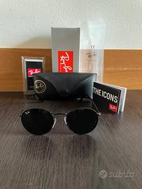 Ray-Ban Round Metal / Nero + Lente Nera
