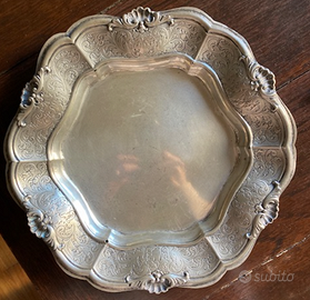 Vassoio argento antiquariato