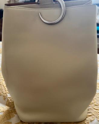 Borsa zaino Cartier Panthere in pelle color panna