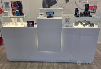 MOBILE RECEPTION VISMARA LIGHT CON 2 VETRINE ESPOS