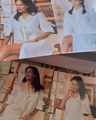 borsa con 4  camicia da notte in lino 