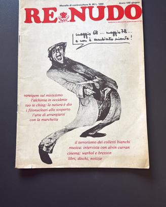 Rivista vintage RE NUDO N. 66 - Giugno 1978