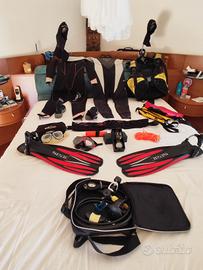 attrezzatura subacquea con computer