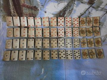 Antico mazzo di 52 CARTE Piemontesi VIASSONE 1934