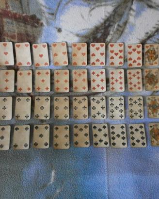 Antico mazzo di 52 CARTE Piemontesi VIASSONE 1934