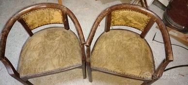 poltroncine a pozzetto vintage 