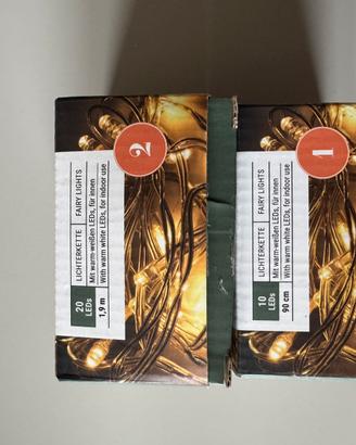 Due fili di luci decorative LED