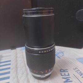 Olympus obbiettivo Zuiko 1:4 f=200mm + filt