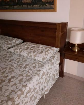 letto matrimoniale in legno di pino