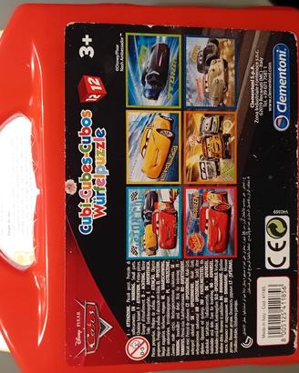 DISNEY CARS - PUZZLE 6 DISEGNI CON 12 CUBI 