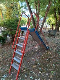 scivolo da giardino in acciaio inox + dondolo 