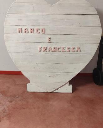 Tableau mariage  cuore