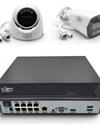 Kit Videosorveglianza IP PoE 5MP e 8MP | GSS Pro