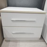 coppia comodini bianchi 