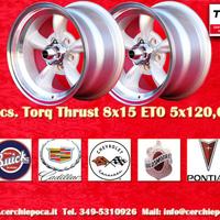 2 pz cerchi Chevrolet Torq Thrust 8x15 ET0 5x120.6