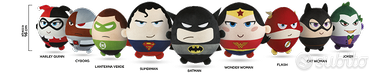 Collezione completa 9 peluches Justice League