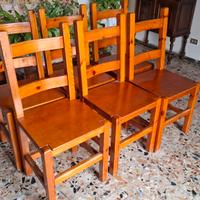 sedie in pino