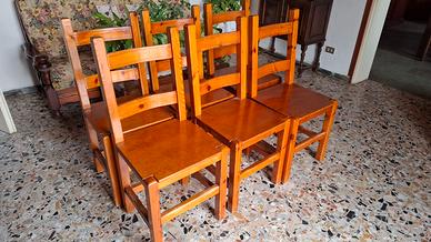 sedie in pino