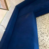 Divano letto blu