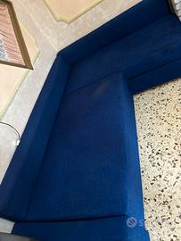 Divano letto blu