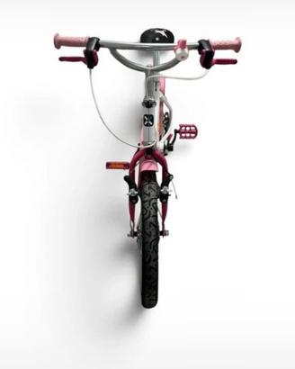 Bicicletta per bambina B'TWIN bianca e ro