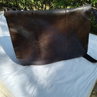 Borsa porta pc in simil pelle color cuoìo