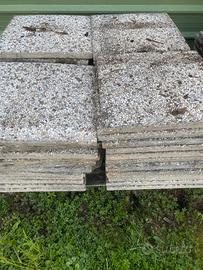 Piastrelle da giardino ghiaia e cemento 40x40