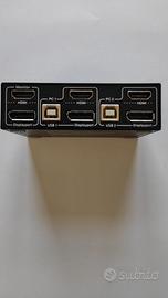 KVM Switch ben due monitor HDMI + Dp tra due pc