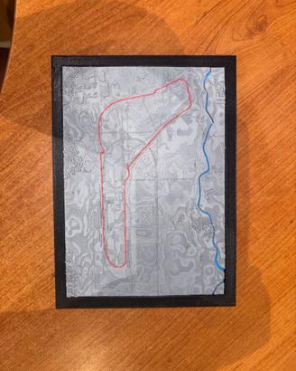 QUADRO CIRCUITO DI MONZA – Stampa 3D in rilievo