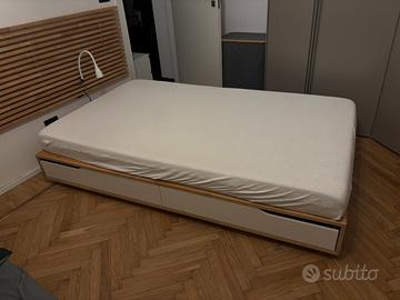 Letto + materasso ikea mandal 120x200