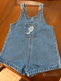 Salopette kiabi jeans 12 mesi nuova